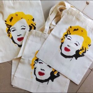 Handmade Tote Bag Marilyn Monroe